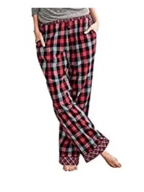Victoria's Secret M Red Plaid Cotton Modal Check Pajama Lounge Pants (m39)